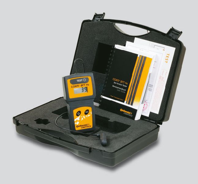 Electronic device to check the timing belt tension