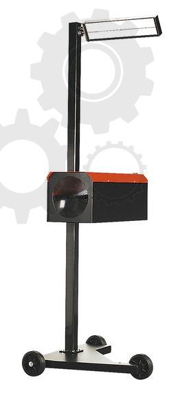 Device to set the lights on three wheels