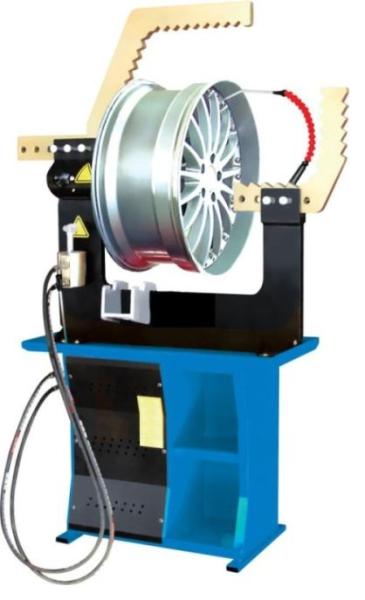 Straightening for steel and aluminum wheels