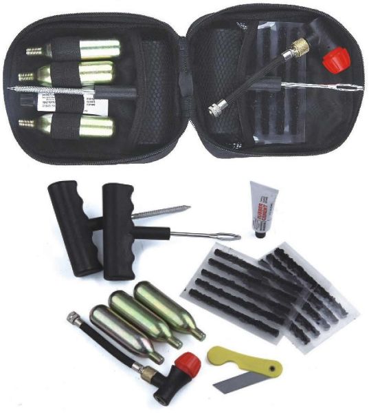 Tire repair kit with CO2