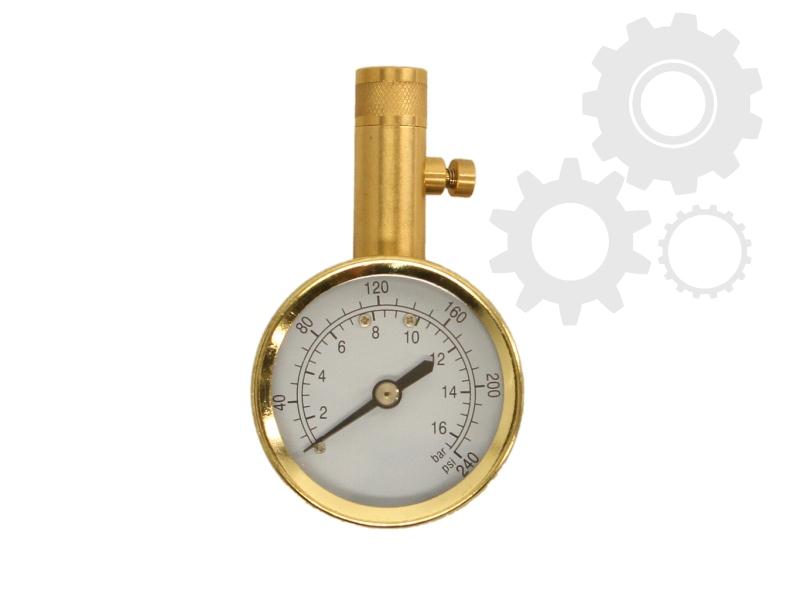 Tire pressure gauge manometer