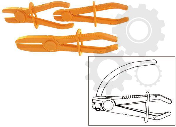 Set of flexible hose clamps