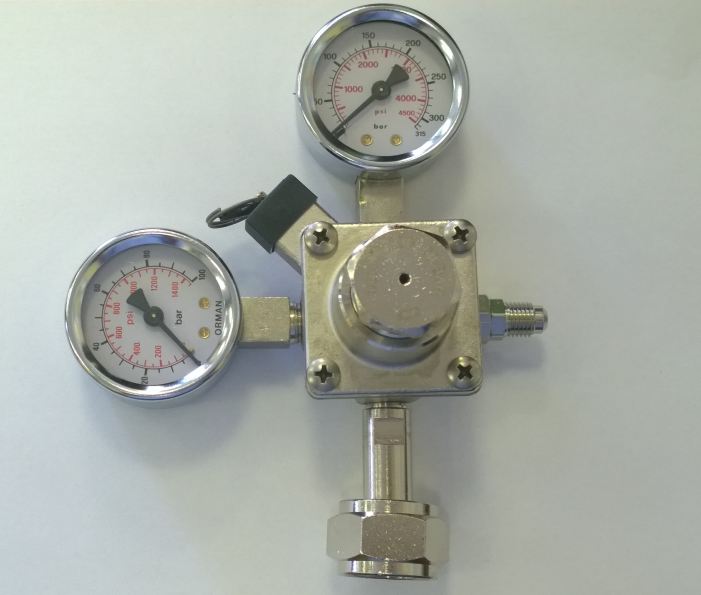 Nitrogen bottle reducer