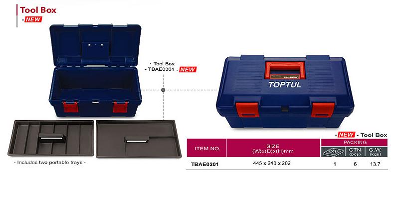Tool box without fittings
